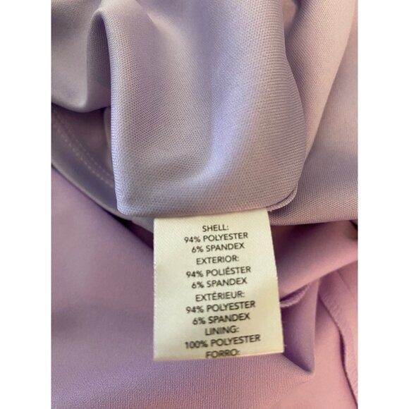 Chaps Sleeveless Lavender A-Line Dress Polyester/Spandex Size 12 - Picture 4 of 10